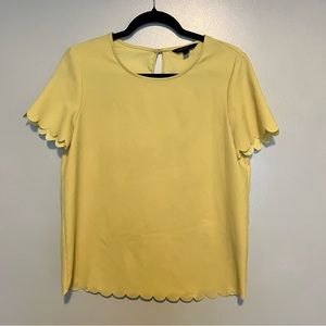 Banana Republic Scallop Detail Top